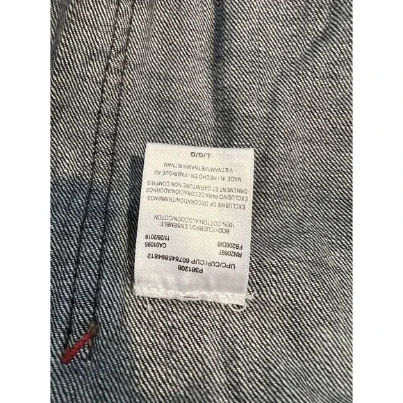 VINTAGE Dickies Denim Oversized Dungarees Overalls Size L US 14/16 Euro 42/44 - Picture 8 of 12